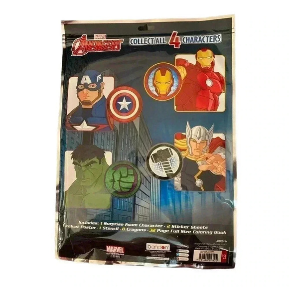 MARVEL AVENCERS COLLECT ALL FOUR CHARACTERS PLAY PACK - Picture 2 of 2